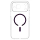 Spigen Ultra Hybrid Mag MagSafe vāciņš iPhone 18 Pro Max / 17 Pro Max, caurspīdīgs ar bordo