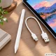 Активный стилус для сенсорных экранов, USB-C, наконечник 2 мм, белый