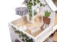 Bērnu Spēļu Koka Leļļu Māja ar Mēbelēm un LED Gaismu LULILO, 78cm | Play Dollhouse with Furniture