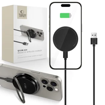 Беспроводное зарядное устройство Tech-Protect QI15W-A33 с MagSafe, черный