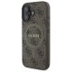 Чехол Guess 4G Ring Classic Logo MagSafe для iPhone 16 - Коричневый