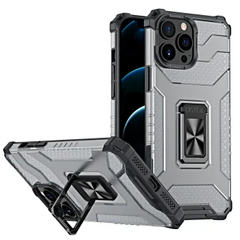 Чехол Crystal Ring Case для iPhone 13 Pro, черный