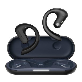 OneOdio OpenRock S Bezvadu TWS Austiņas Ausis ar Uzlādes Kasti, Melns | Wireless Bluetooth Earphones Earbuds