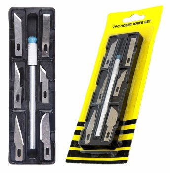 Precision Scalpel Knife with 6 Interchangeable Blades AG607A