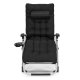 Zero Gravity Garden Lounger Chair with Cushion and Tray MultiGarden, black