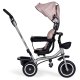 ECOTOYS 2in1 bērnu trīsritenis ar grozāmu sēdekli un jumtiņu, bēšs