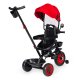 ECOTOYS 3-in-1 Kids\' Tricycle with Rotating Seat and Canopy, Red