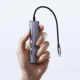 Ugreen CM511 5-vienā USB-C centrmezgls (HUB) - HDMI, 3x USB 3.0, PD - pelēks