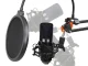 Конденсаторный микрофон XLR студийный комплект со стойкой и...