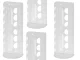 Universāls plastmasas maisiņu organizators, 45x16.5x13.5 cm, balts