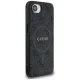 Guess PU Leather 4G Colored Ring MagSafe vāciņš priekš iPhone 16e, melns