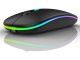 Bezvadu optiskā 2.4 GHz Bluetooth slim datora pele klēpjdatoram, melna