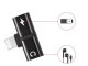 Lightning 2-in-1 Adapter and Splitter for iPad / iPhone, Black