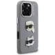 Чехол Karl Lagerfeld FW Grained Karl & Choupette для iPhone 16 Pro Max, Серый