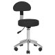 Sillon Lux 273b Electric Beauty Chair with 3 Motors and Stool 304, Black