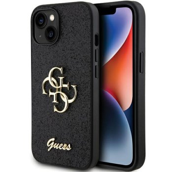Apple iPhone 15 Plus 6.7'' Glitter Script Big 4G Case Cover, Black