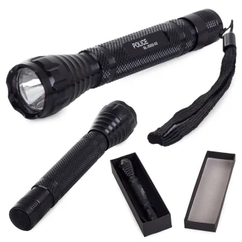Taktiskā LED lukturis ar siksniņu, 10W, uz baterijām