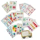 Обучающая игра мишки - набор Монтессори для счета и цветов, 44 шт.