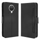 Nokia G10 / G20 Wallet Design Multiple Card Slots Stand Leather Phone Case Cover, Black | Telefona Vāciņš Maciņš...