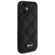 Guess iPhone 16 Plus Case Quilted Metal Logo, Black