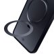 Чехол 3mk для Apple iPhone 16 Pro Max Smoke Case Mag&Stand, черный