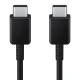 Кабель Samsung EP-DX310JBE USB-C на USB-C 1.8м 3A, черный (Bulk)