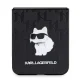 Karl Lagerfeld Saffiano Monogram Choupette Pin vāciņš Samsung Galaxy Z Flip 5, Melns