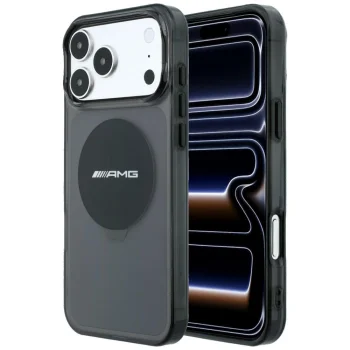 Чехол Mercedes AMG IML Bicolor Block MagSafe для iPhone 18 Pro Max / 17 Pro Max, черный