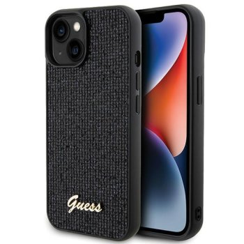 Apple iPhone 15 6.1'' Guess Disco Metal Script Case Cover, Black | Telefona Maciņš Vāks Apvalks Bampers