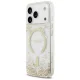 Чехол Guess Resin Bottom Glitter MagSafe для iPhone 17 Pro, Золотой