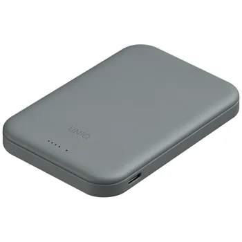 Uniq Lyden Lexa magnētiskā 5000mAh PD USB‑C MagSafe ārējā baterija – pelēka