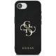 Guess PU Grained 4G Metal Logo vāciņš priekš iPhone 16e, melns