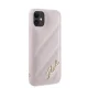 Karl Lagerfeld iPhone 11 / XR Case Diagonal Quilted Script, Pink