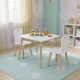 Детский комплект мебели Ecotoys стол и 2 стула, белый