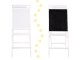 Bērnu Divpusēja Magnētiskā Zīmēšanas Tāfele ar Krītiņiem un Burtiem, Balta | Children\'s Double-Sided Board