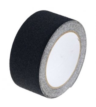 Pretslīdes Aizsargājoša Abrazīvā Līmlente 5cm x 5m, Melna | Anti-Slip Protective Abrasive Adhesive Tape