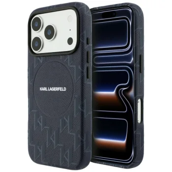 Karl Lagerfeld Monogram MagSafe Vāciņš iPhone 17 Pro Zils | Phone Case Cover