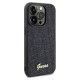 Guess iPhone 13 / 13 Pro Case Disco Metal Script, Black