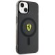 Ferrari iPhone 14 Plus vāciņš Translucent MagSafe, melns