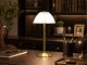 Wireless LED Table Lamp with USB-C and 3 Light Modes, Gold/White