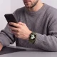Tech-Protect Silicone siksniņa Apple Watch 44 / 45 / 46 / 49 mm, Olive Green
