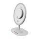 Humanas HS-ML03 Magnifying Makeup Mirror with LED Light and 5x Magnification, White