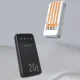 Внешний аккумулятор Dudao K6Pro+ 20000mAh с 4 встроенными кабелями, черный