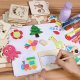 Creative Wooden Drawing Stencils and Puzzle Set KZ0599