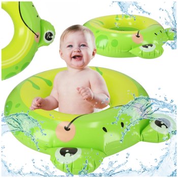 BESTWAY 36351 inflatable swim ring for kids, 85x76 cm, frog design