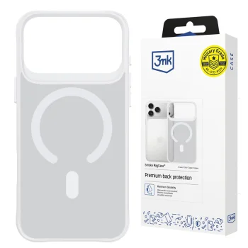MagSafe Telefona Vāciņš 3mk iPhone 17 Pro Balts Puscaurspīdīgs | Phone Case Cover