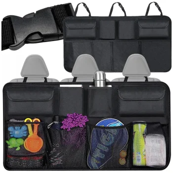 Automašīnas sēdekļa atzveltnes un bagāžnieka organizators ar kabatām, 88x45 cm
