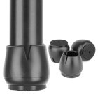 Mēbeļu kāju vāciņi, aizsargpaliktņi krēslu kājām, 16 gab., 12-16mm, Melni | Furniture Chair Legs Protective Pads Caps Covers