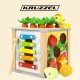 Koka Izglītojošais Kubs - Šķirotājs Kruzzel 22566 | Wooden Educational Cube Sorter