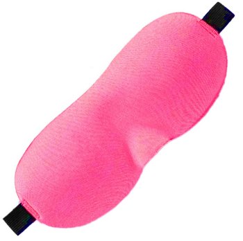 3D miega maska ar regulējamu siksnu, rozā